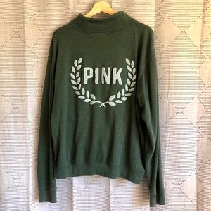 PINK Victoria’s Secret 3/4 zip with back detail